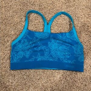 Women’s Reebok Patterned Blue Sports Bra